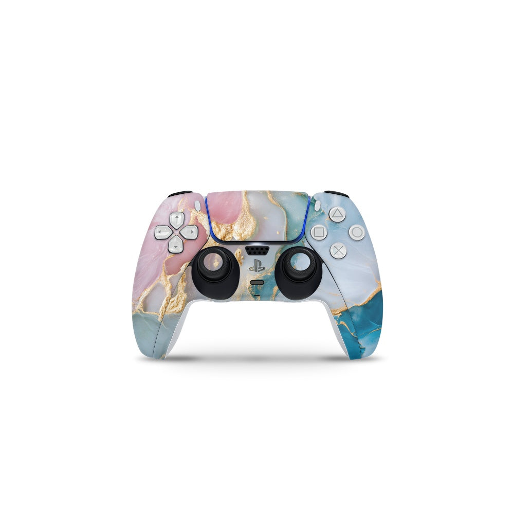 Decal Sticker Skin For PS5 Digital: Marble Pastel Fusion
