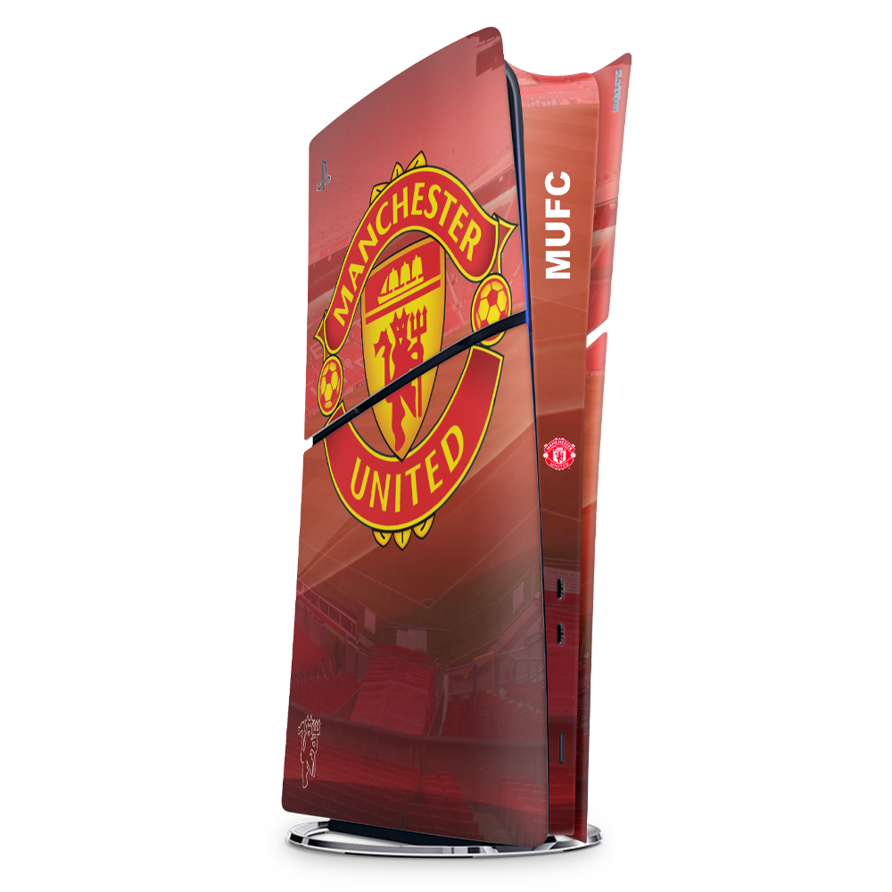 SkinNit Decal Sticker Skin For PS5 Slim Digital : Manchester United
