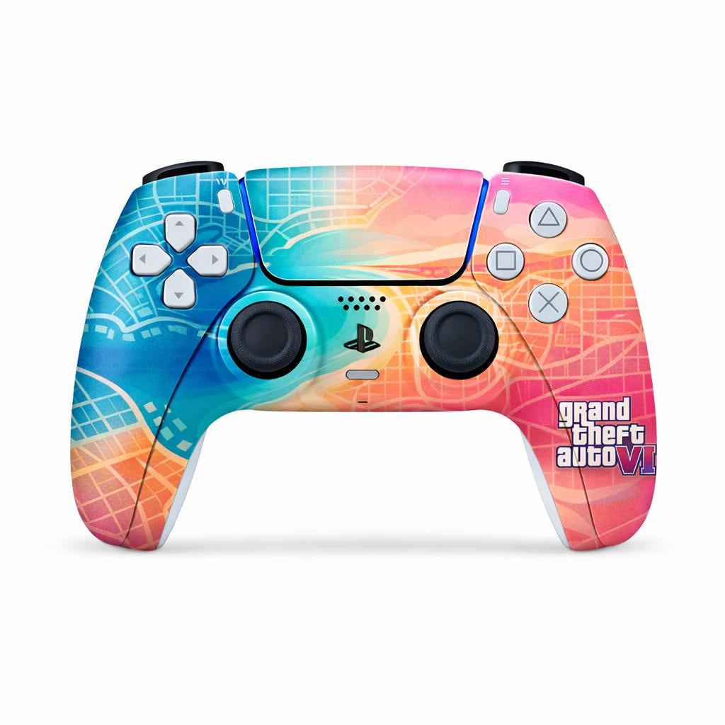 Skin Compatible with PS5 Digital (No Disc): Grand Theft Auto VI Street crime collage