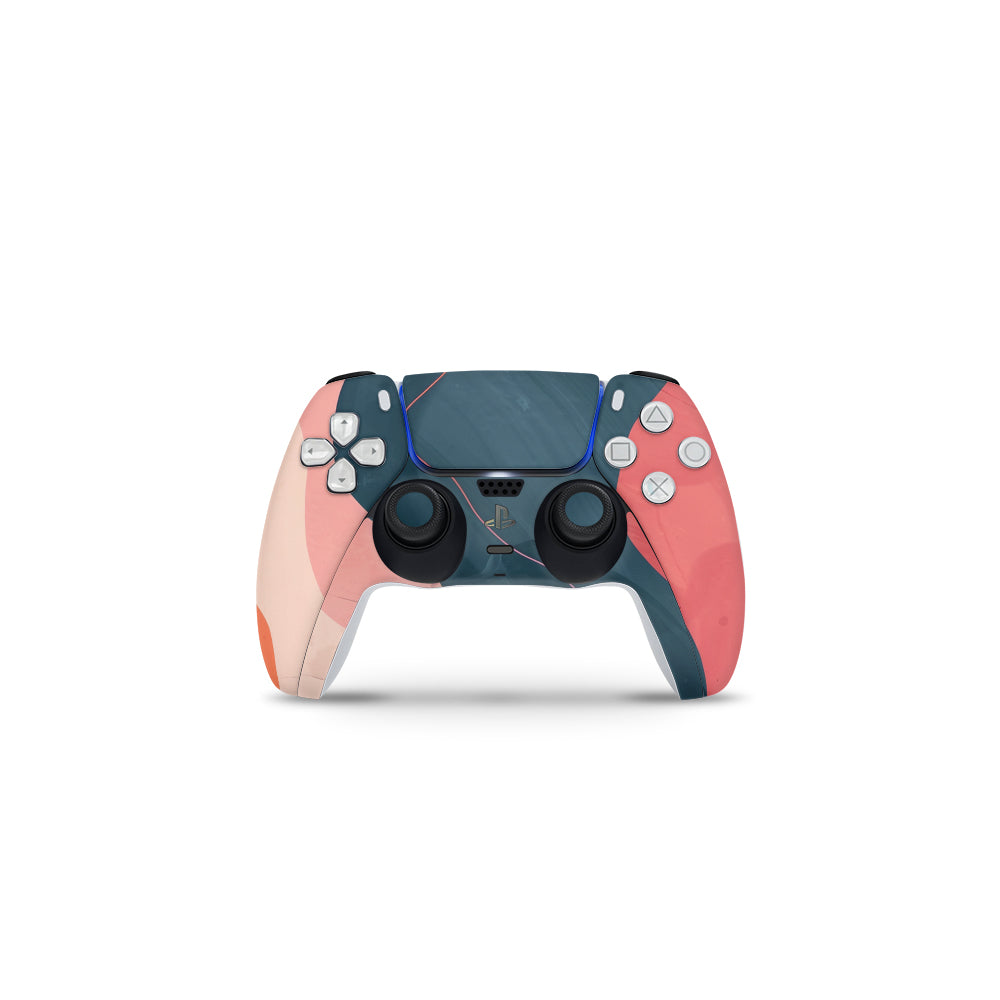 Decal Skin Sticker Compatible with PS5 Slim: Modern Abstract Waves