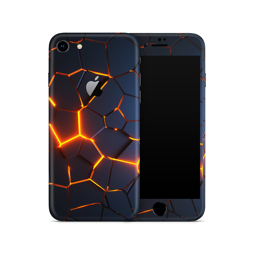 SkinNit Decal Sticker Skin Apple iPhone 8 Premium Lava (Decal Skin)