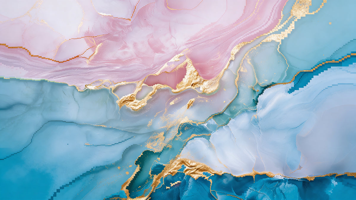Blush Aqua Marble