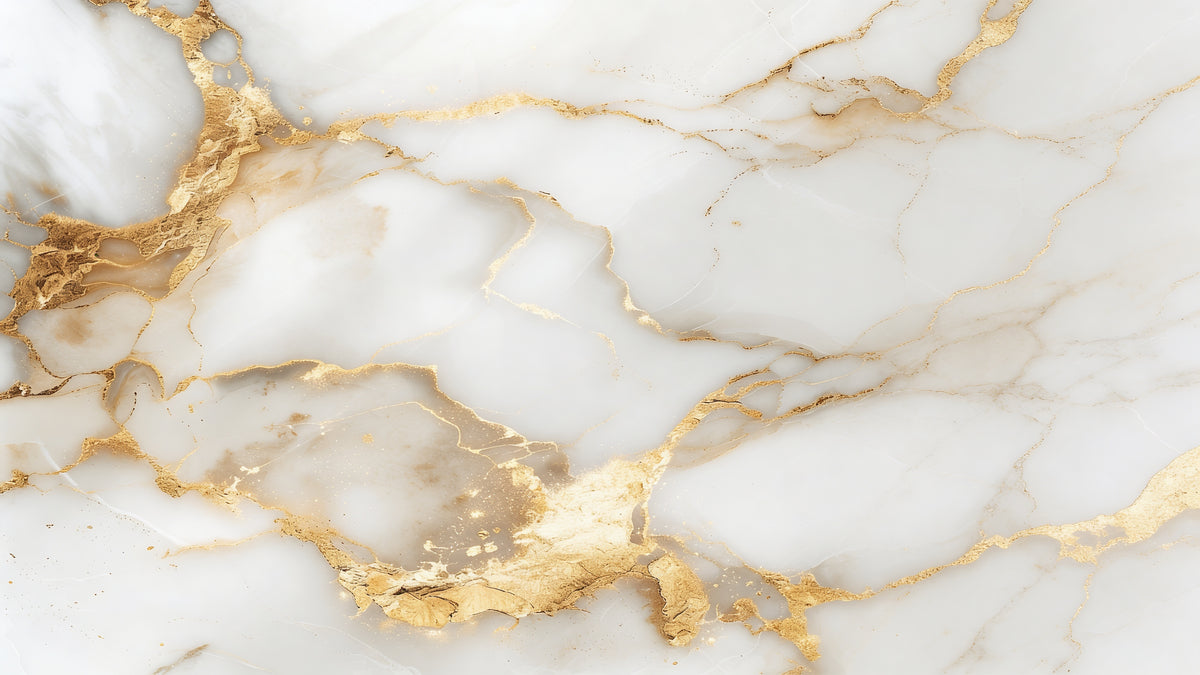 Classic White Gold Marble