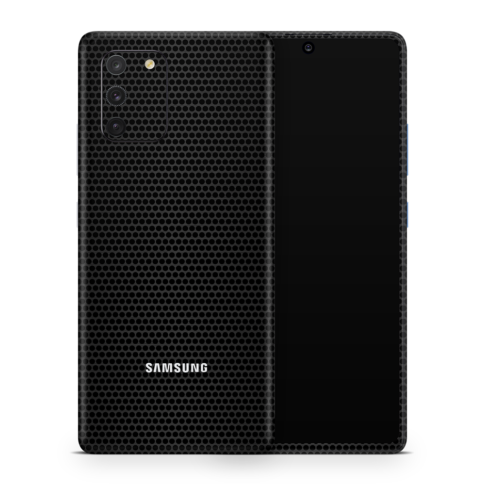 SkinNit Decal Sticker Skin Samsung Galaxy S10 Lite Matrix Black (Decal Skin)