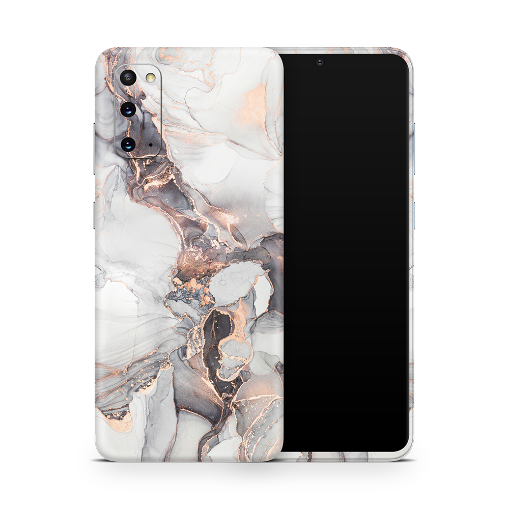 SkinNit Decal Sticker Skin Samsung Galaxy S20 Marble Mystic (Decal Skin)