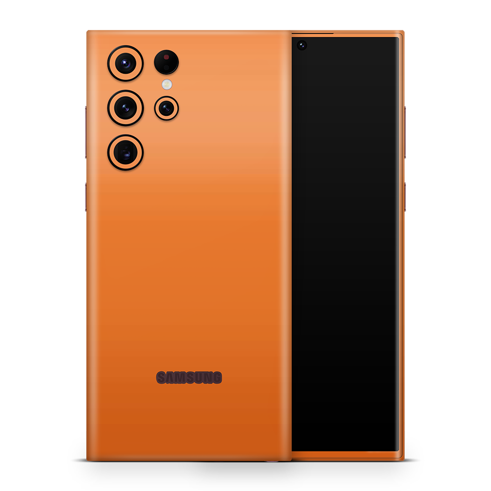 SkinNit Decal Sticker Skin Samsung Galaxy S23 Ultra Orange