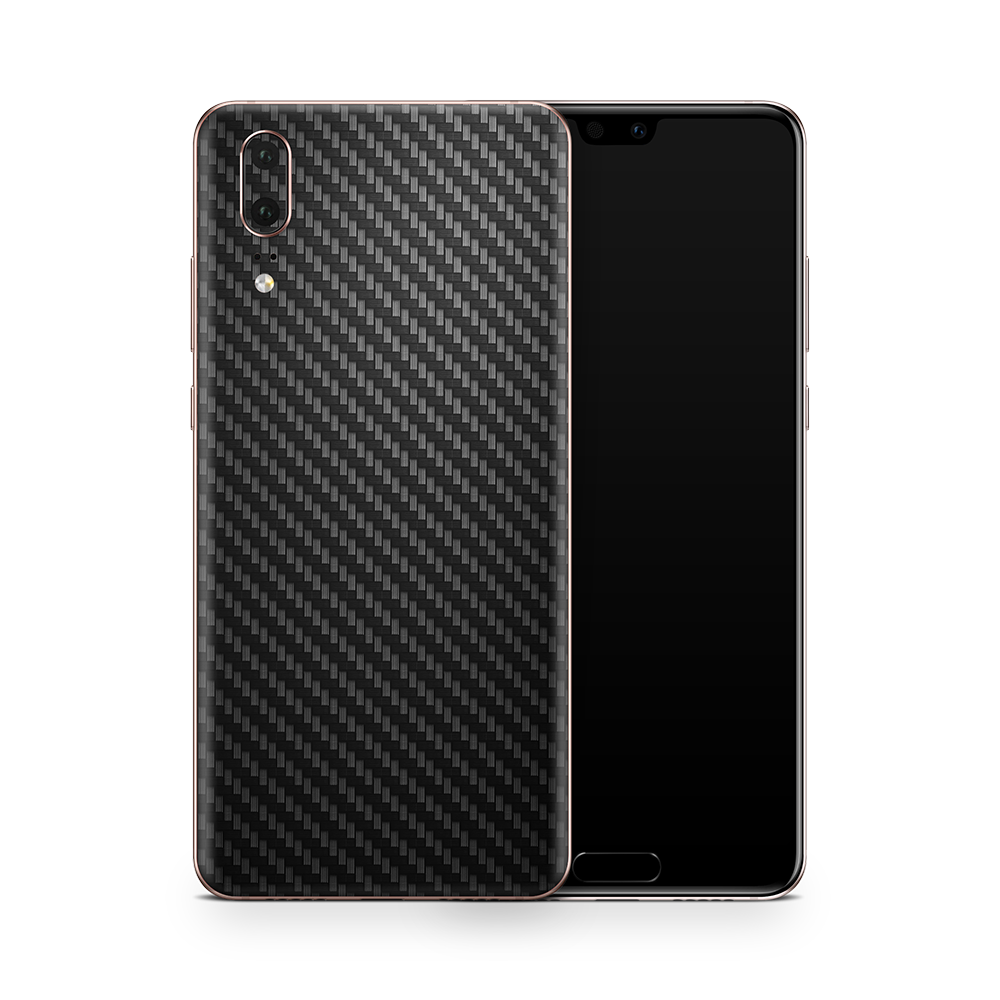 SkinNit Decal Sticker Skin Huawei P20 Pro Carbon Fiber Black (Decal Skin)