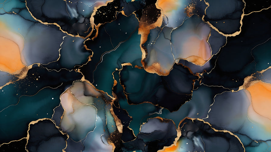 Obsidian Gold Mesh - Marble Range SkinNit design