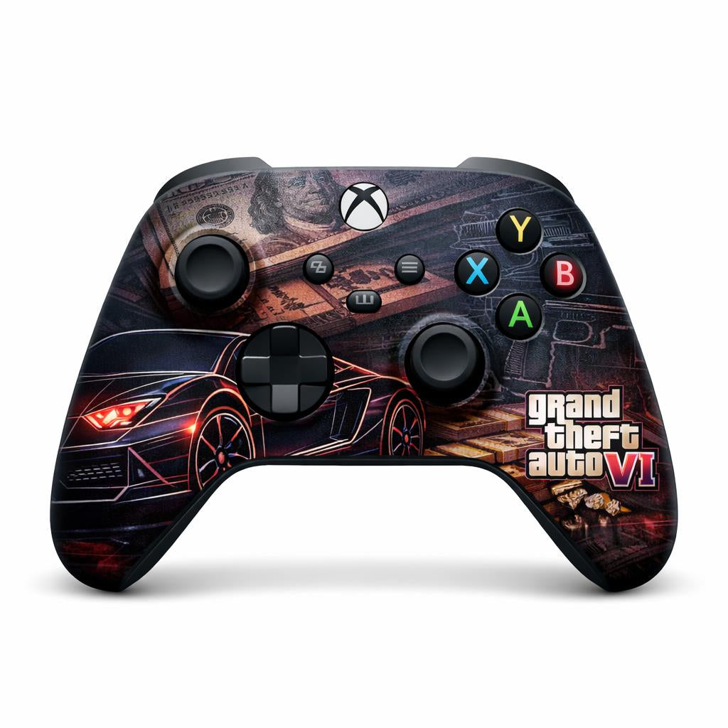 Skin Compatible with Xbox Series X: Grand Theft Auto VI Luxury heatmap