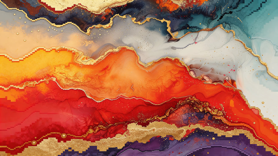 Sunset Agate Burst - Marble Range SkinNit design