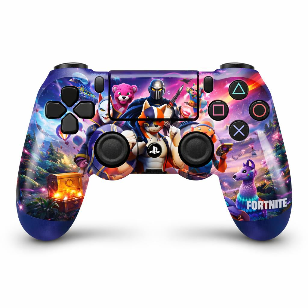 Skin Compatible with PS4 Pro: Fortnite Neon cyber arena