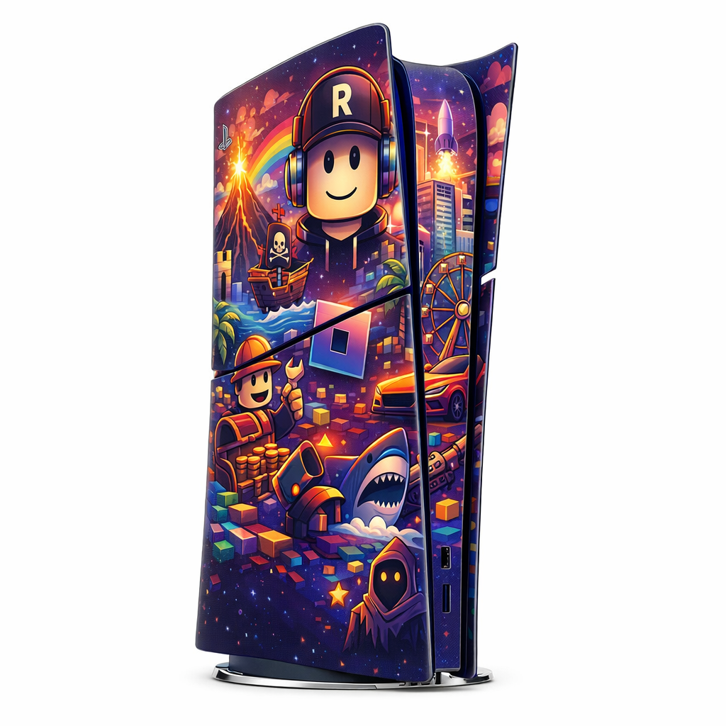 Skin Compatible with PS5 Slim Digital (No Disc): Roblox