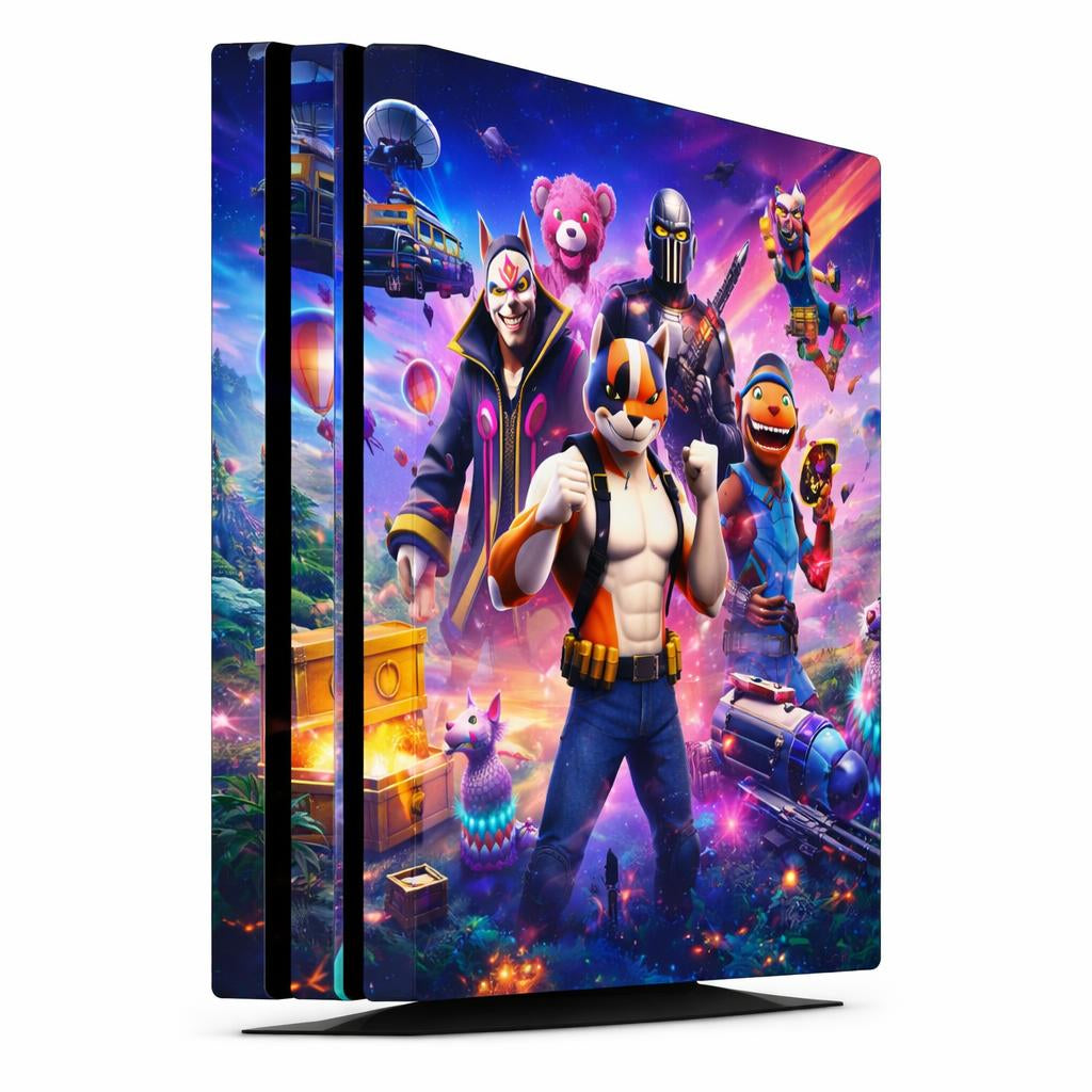Skin Compatible with PS4 Pro: Fortnite Neon cyber arena