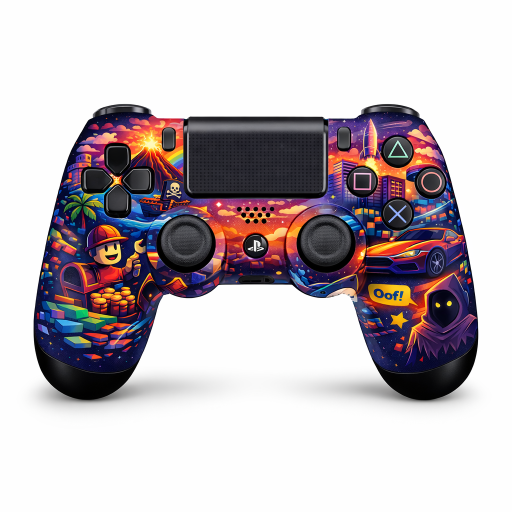 Skin Compatible with PS4 Slim: Roblox