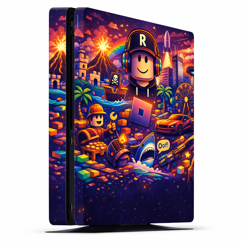 Skin Compatible with PS4 Slim: Roblox