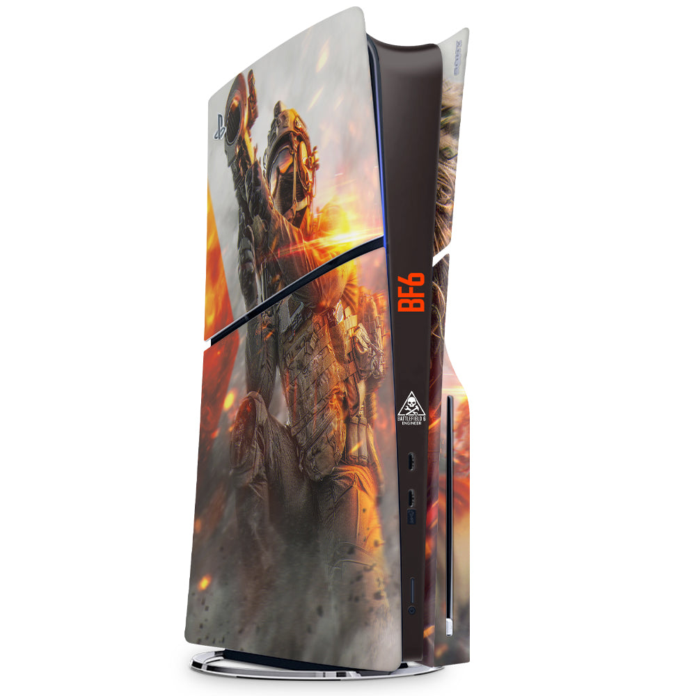 Decal Skin Compatible with PS5 Slim (Disc): Battlefield 6 Engineer (Decal Only)