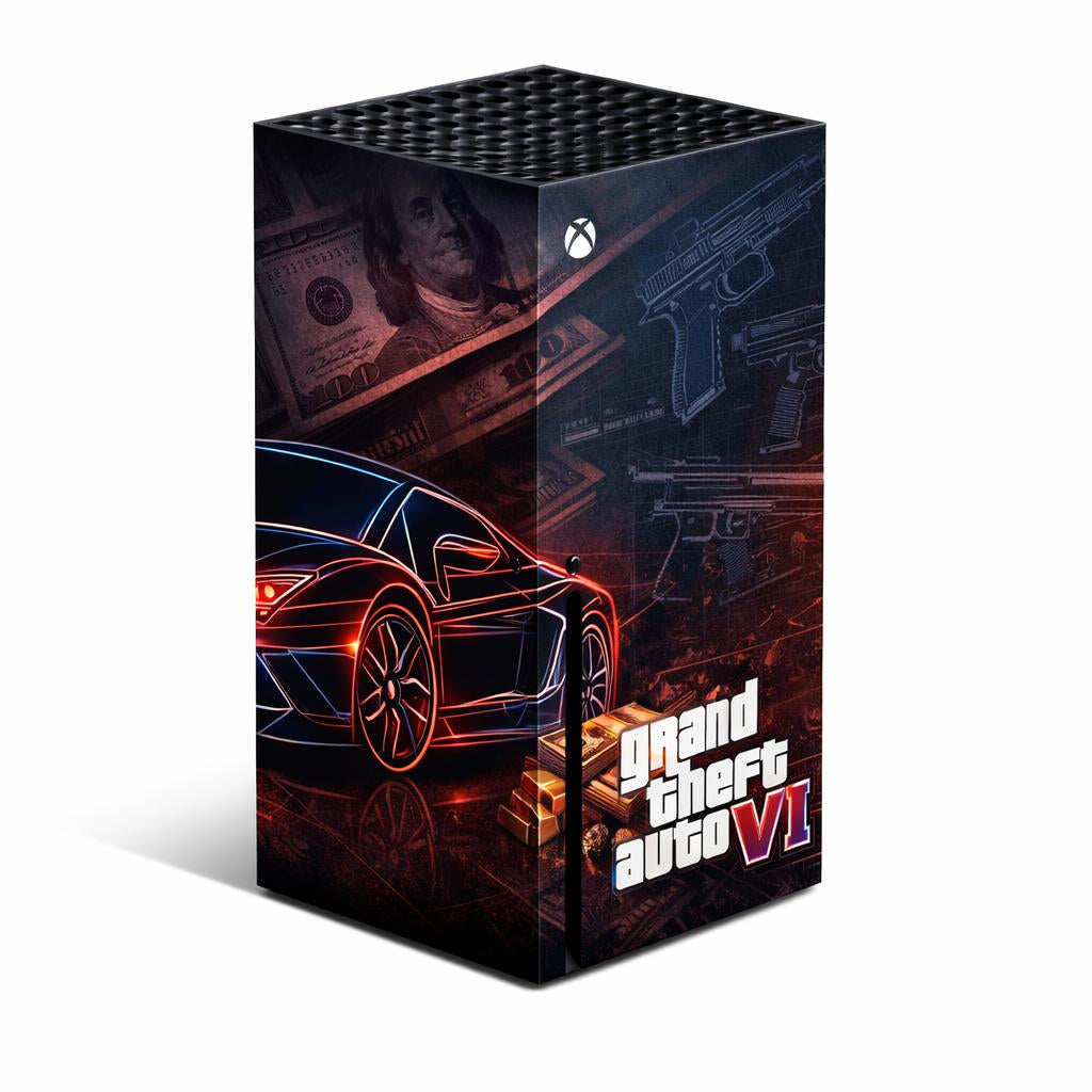 Skin Compatible with Xbox Series X: Grand Theft Auto VI Luxury heatmap