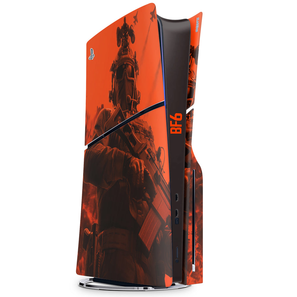 Decal Skin Compatible with PS5 Slim (Disc): Battlefield 6 (Decal Only)