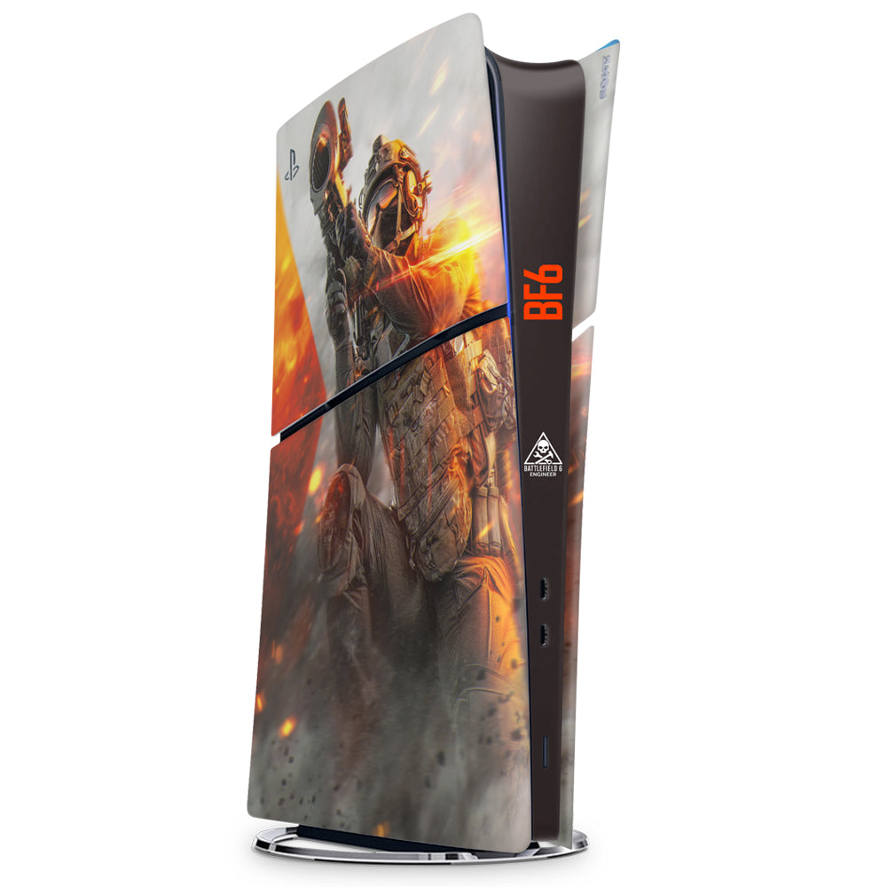 Decal Skin Compatible with PS5 Slim Digital (No Disc): Battlefield 6 Engineer (Decal Only)