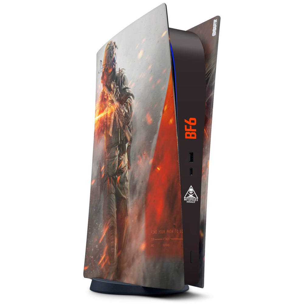 Decal Skin Compatible with PS5 Digital (No Disc): Battlefield 6 Assult (Decal Only)