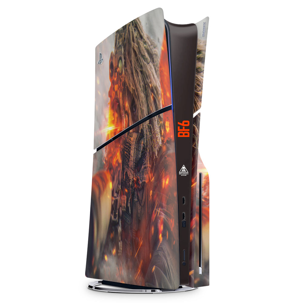 Decal Skin Compatible with PS5 Slim (Disc): Battlefield 6 Recon (Decal Only)