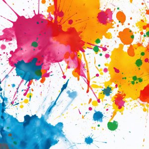 Rainbow Ink Splatter