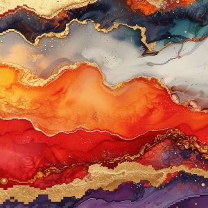 Sunset Agate Burst